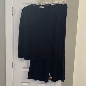 Chic Black Women's Lounge Set - Oversized XL